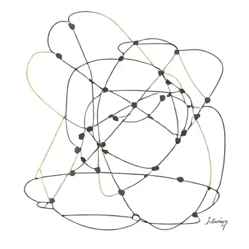 invisble string theory boyfriend tattoo design idea