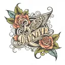 dannae letters tattoo design idea
