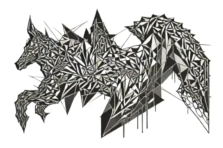 under the torn skin is a VDV vest tattoo design idea