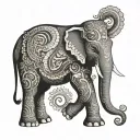 elephant thai style tattoo tattoo design idea
