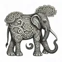 elephant thai style tattoo tattoo design idea