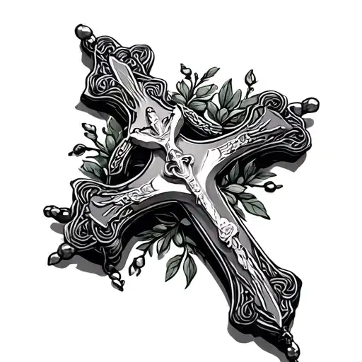 Rosary Cross tattoo design idea
