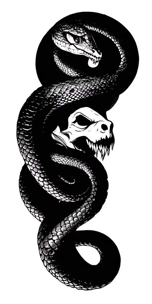 Tardis, Snake, Medusa, tattoo design idea