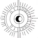 moon and sun aligned vertically Each chakra tattoo design idea