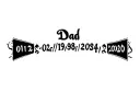 "Dad 01/02/1958-18/09/2024" tattoo design idea