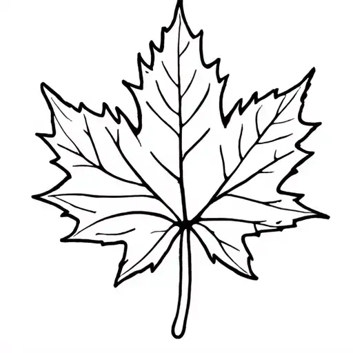 maple leaf and cornicello pepper tattoo design idea