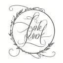 name tattoo JONE tattoo design idea