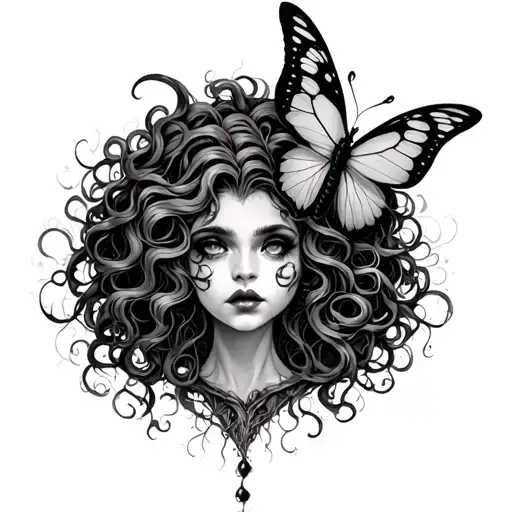 Poison Tree, Medusa Butterfly,Maleficent, semicolon tattoo design idea