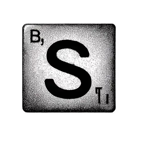 Scrabble Tile tattoo design idea