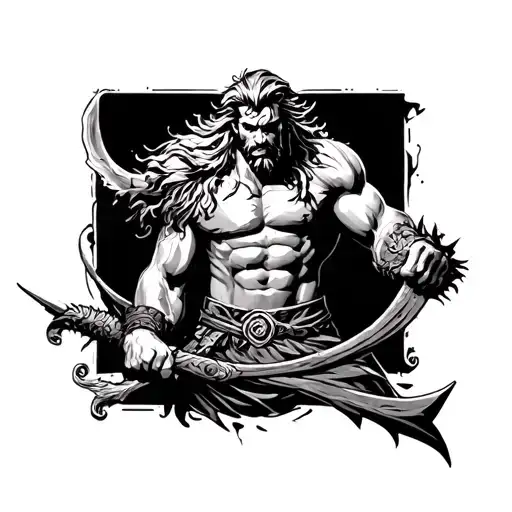 Samson tattoo design idea