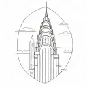 chrysler building tattoo design idea