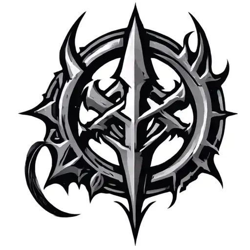 warhammer 40k chaos symbol tattoo design idea