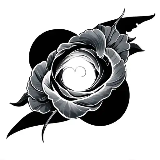 Evening tattoo design idea