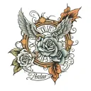 1 Peter 5:7 tattoo design idea