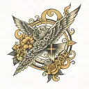 1 Peter 5:7 tattoo design idea