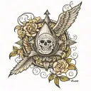 1 Peter 5:7 tattoo design idea