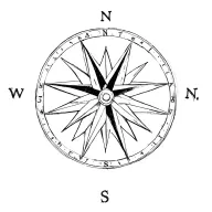 compass rose tattoo design idea