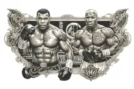 story mike tyson fighter tattoo design idea