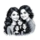 Family In Cursive tattoo design idea