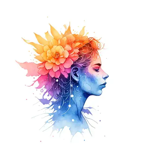 quantum Consciousness, superpasition, tattoo design idea