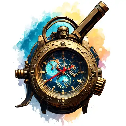 chrono trigger pixel 3d tattoo design idea