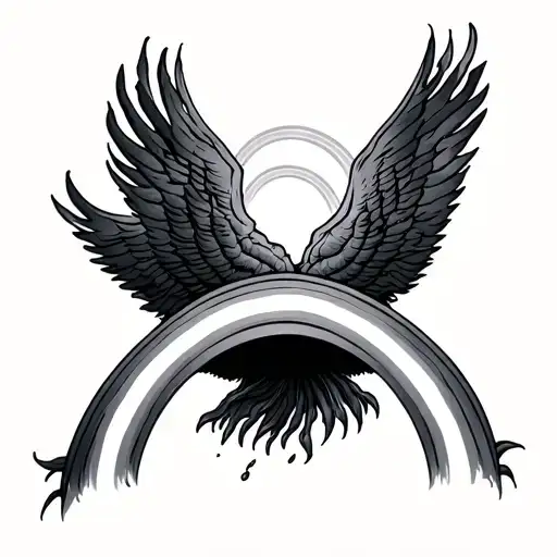 Rainbow Bridge tattoo design idea