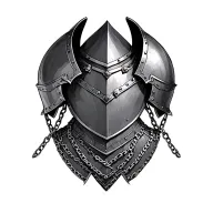 knights armor including chain mail tattoo design idea