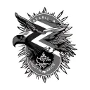 America vs South Africa tattoo design idea