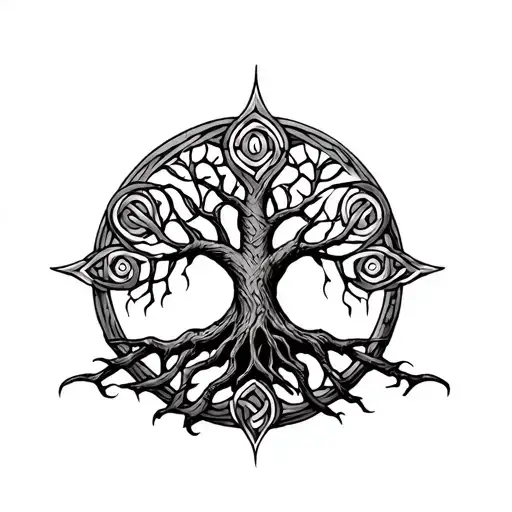Celtic Tree Of Life tattoo design idea