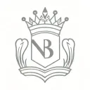 N58 with a crown upside down the letter tattoo design idea