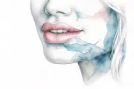 lips drawn tattoo design idea