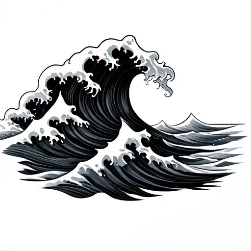 Three Waves tattoo design idea