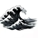 Three Waves tattoo design idea