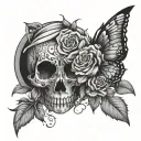 Tattoo mourning tattoo design idea