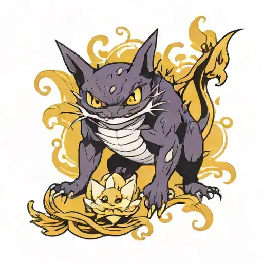 Haunter pokemon tattoo design idea