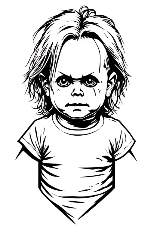 Chucky tattoo design idea