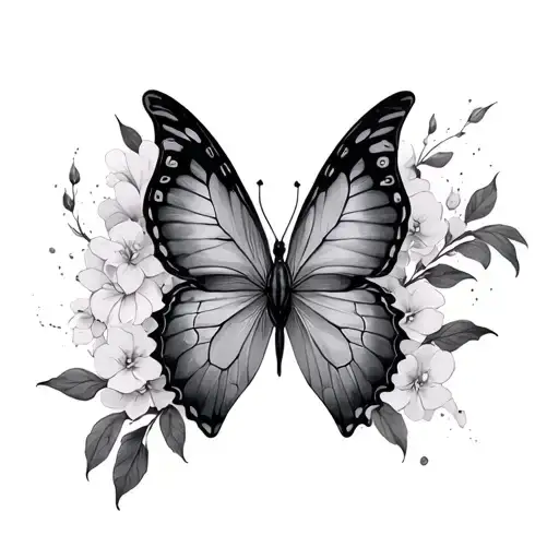 Butterfly Japanese tattoo design idea