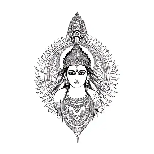 varahi amman forearm tattoo tattoo design idea