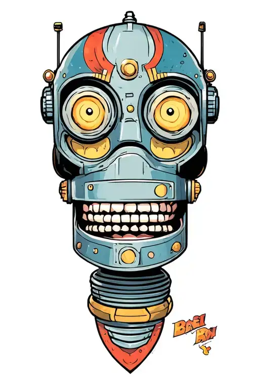 bender futurama tattoo design idea