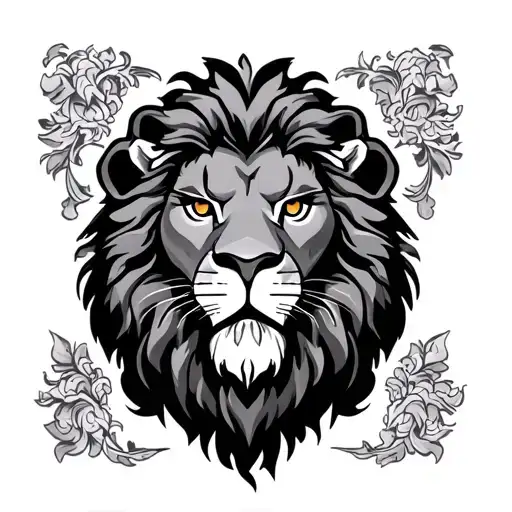 czech lion tattoo design idea