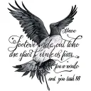 Isaiah 6:8 tattoo design idea