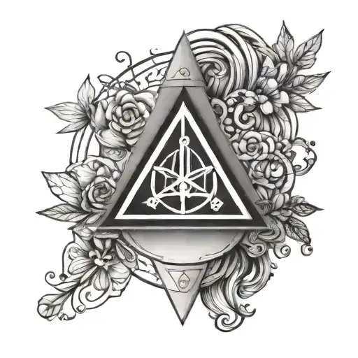 Kaylee, libra, delta ∆ symbol combined tattoo design idea