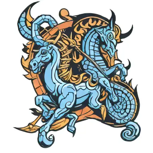 Sagittarius Scorpio and Cancer tattoo design idea