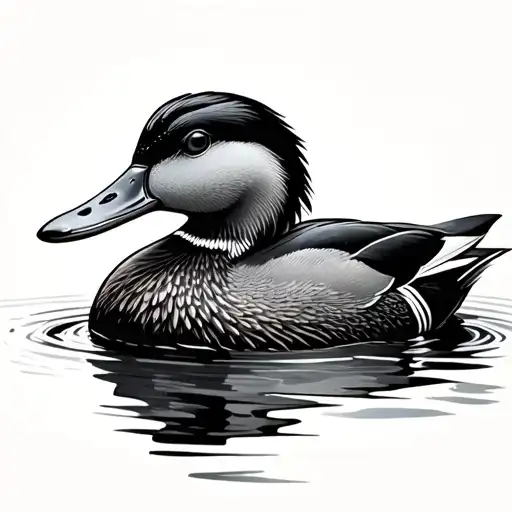 Mallard Duck tattoo design idea