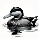 Mallard Duck tattoo design idea