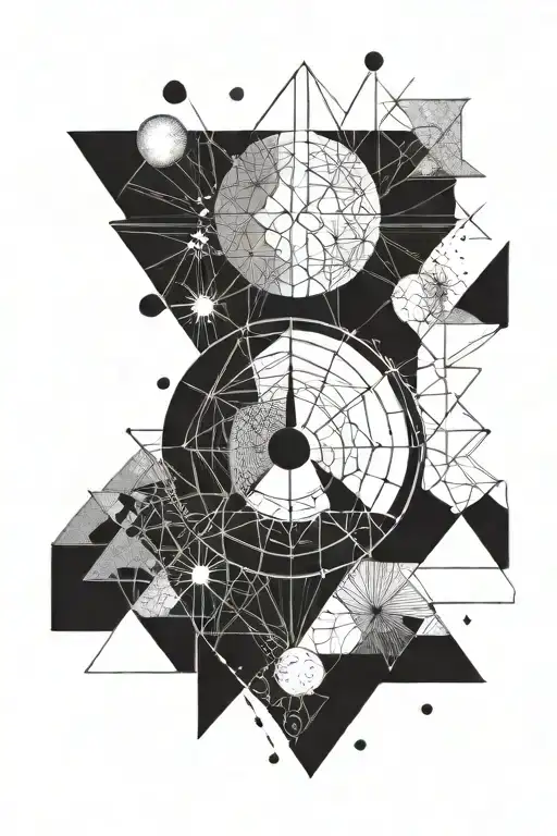 moon phase tattoo design idea