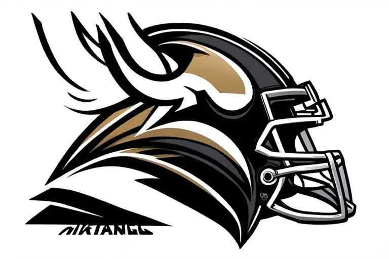 Minnesota Vikings football tattoo design idea