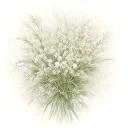 Lily of the valley and snowdrop bouquet wrapped tattoo design idea