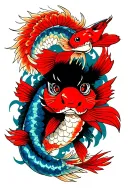 Namazu Tattoo aka The Earthquake Catfish Tattoo tattoo design idea