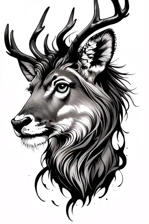 Every moment I surrender to fate, I am calmer than a deer, more fearless than a lion. Every moment I try to work, suffering follows suffering. tattoo design idea